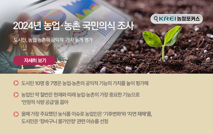 (농정포커스) 2024년 농업·농촌 국민의식 조사